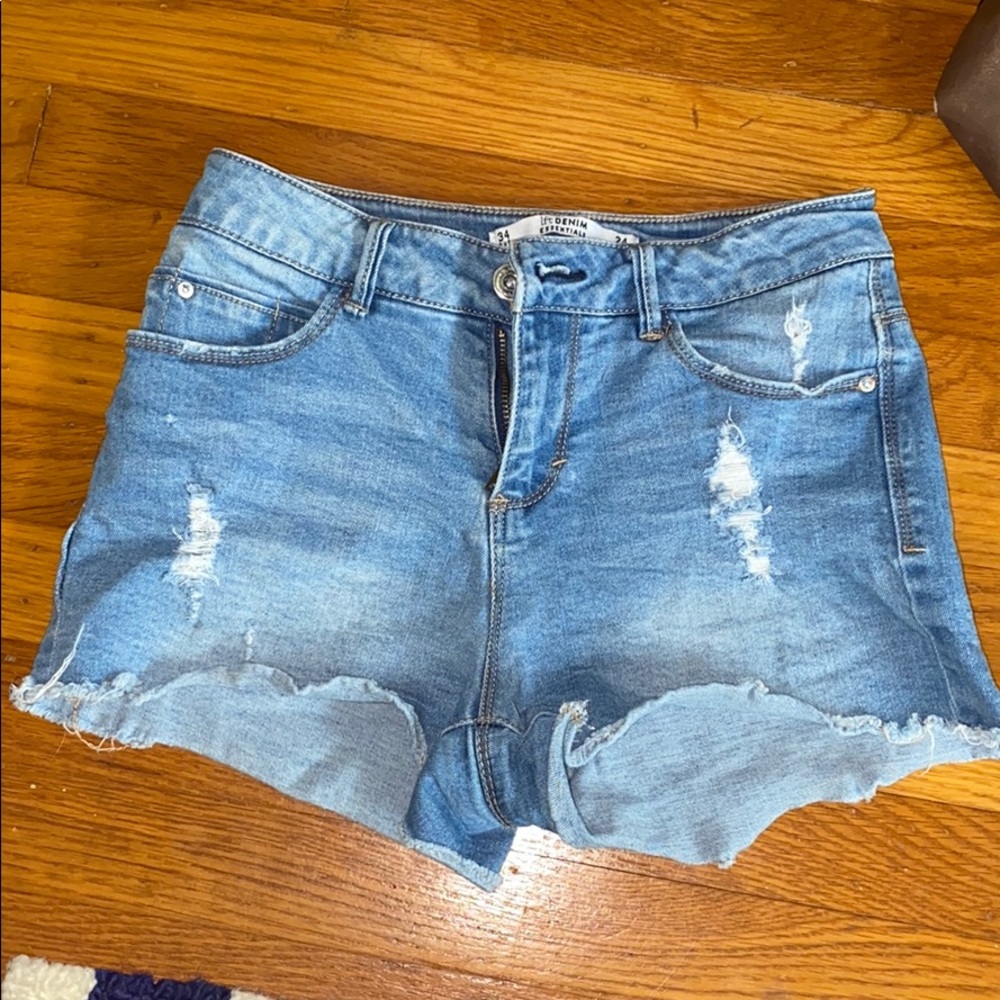 Lft ripped jean shorts